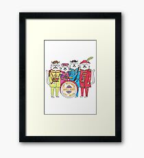 SGT Peppurr's Lonely Hearts Cats Band Framed Print
