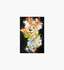 Dog pet dressed watercolor painted Art Board