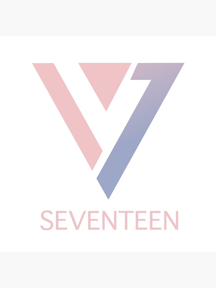 Seventeen Kpop Svt Carats Logo Design Greeting Card By M3g4merch