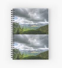 clouds and mountains Spiral Notebook