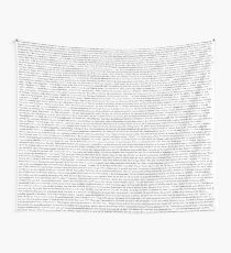Entire Shrek Script - updated quality Wall Tapestry