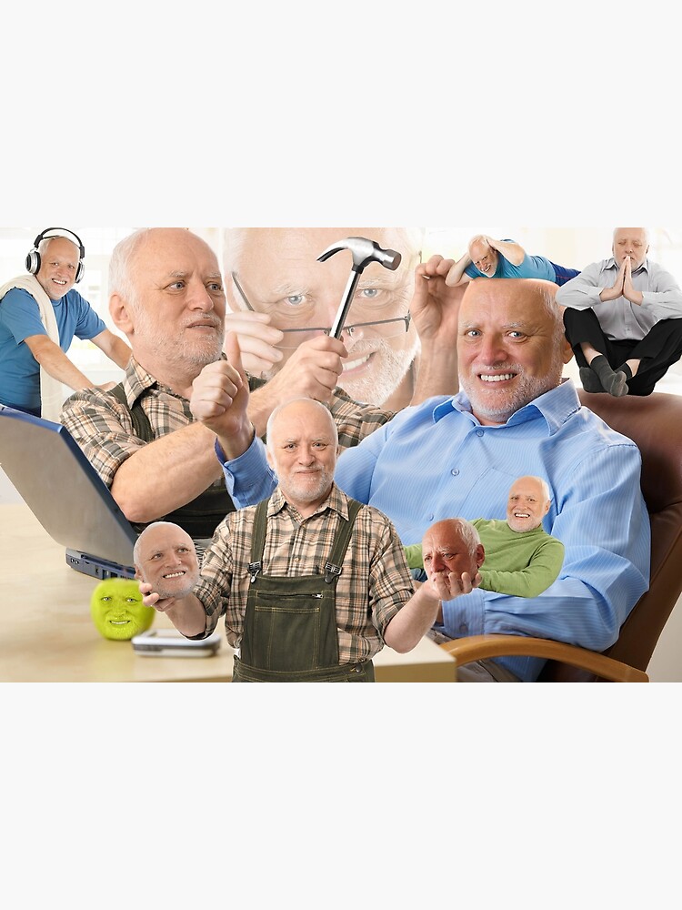 "Hide The Pain Harold Meme" Canvas Print by FlashmanBiscuit | Redbubble