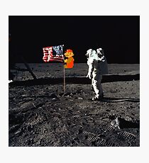 Super Mario On the Moon Photographic Print