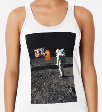 Super Mario On the Moon Racerback Tank Top