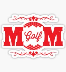 Golf Mom Red Balls Sticker