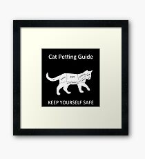 Cat Petting Guide Framed Print