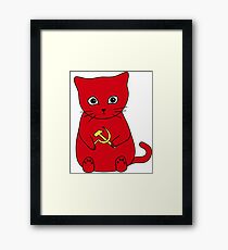 Kittens for Communism Framed Print