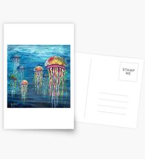 Fantasy World of Jelly Fishes Postcards