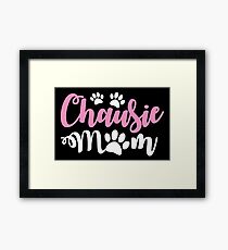 Chausie Cat mom mum with cute kitty cat paw Framed Print