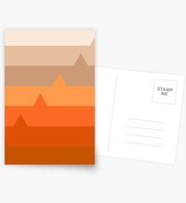 Orange mountains Postcards