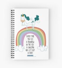 Cuaderno de espiral Unicorn fart