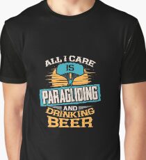 Paragliding and Beer Graphic T-Shirt