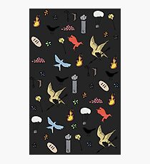 Hunger Games quality pattern - black version Photographic Print