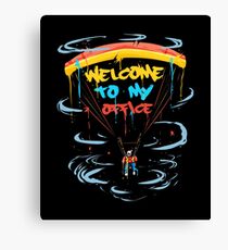 Paragliding Skydiving Parachute Canvas Print