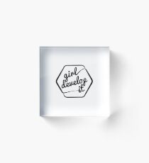 Girl Develop It Acrylic Block