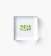 GitHub Contributions Acrylic Block