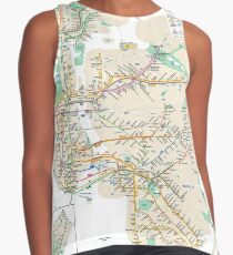 #NY #subway #map #famousplace #BrooklynBridge #CityHall #ChambersStreet #NewYorkCity #USA #map #cartography #topography #travel #country #guidance #vector #graph#colorimage #newyorkstate #NYSubwayMap Contrast Tank