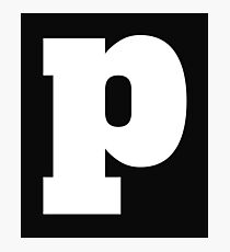 Alphabet P (lowercase letter p), Letter P Photographic Print