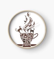Reloj Coffee Cat todo sobre mi