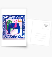 silkscreen tablescape Postcards
