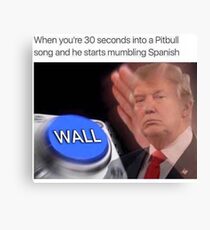 Funny donald trump Canvas Print