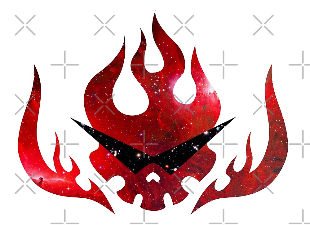 "Gurren Lagann Flag " by audreyyun Redbubble