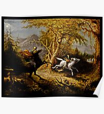 Headless Horseman Chasing Ichabod Crane Poster