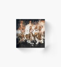 Fantasy woman female watercolor painted Acrylic Block