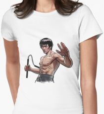 Bruce Lee Tailliertes T-Shirt für Frauen
