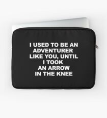 Then I Took at Arrow in the Knee Laptop Sleeve