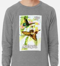 Malaysia Butterfly Print Lightweight Sweatshirt