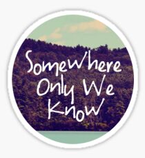Quelque part Sticker