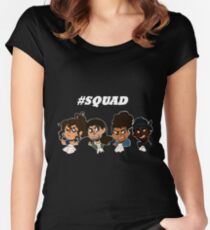 #HAMILSQUAD Tailliertes Rundhals-Shirt