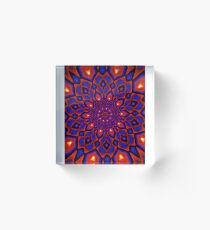 Electric Mandala Acrylic Block