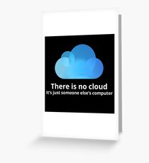 Tarjeta de felicitación No hay nube