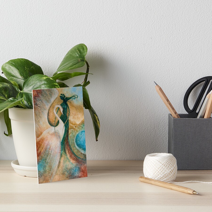 LEDA AND THE SWAN Art Board Print