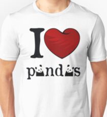 I heart Pandas Unisex T-Shirt