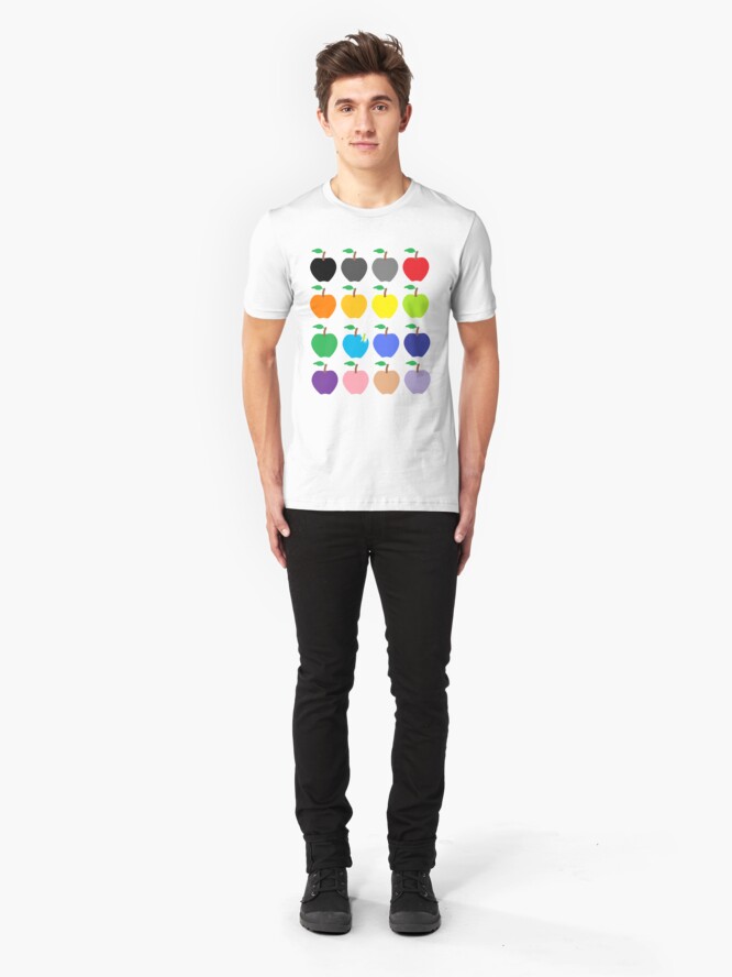 Alternate view of Multi Color Apples Slim Fit T-Shirt