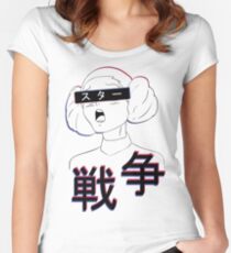Aesthetic anime Leia star wars Women's Fitted Scoop T-Shirt
