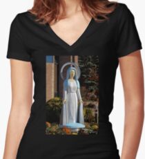 Camiseta entallada de cuello en V Mary and the Mums