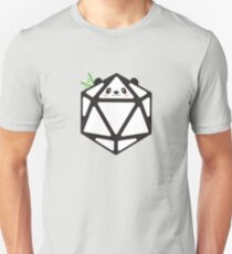 Camiseta ajustada Polyhedral 20 lados dados Panda - RPG de mesa y Amantes de animales Mashup
