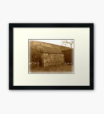 The old garden Shed Framed Print