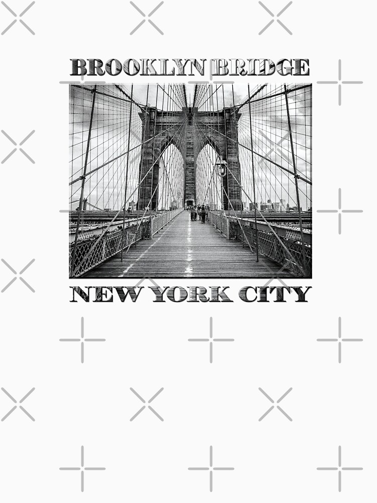 Brooklyn Bridge, New York City (rustic black & white) by RayW