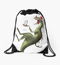 Season's Greetings Drawstring Bag