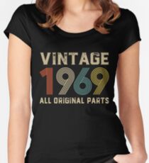 50th Birthday Gift Vintage 1969 T-Shirt Men Women Women's Fitted Scoop T-Shirt