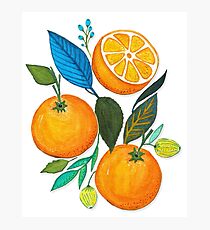 Lady Orange Photographic Print