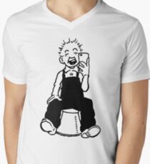 Oor Wullie Selfie T-Shirt mit V-Ausschnitt