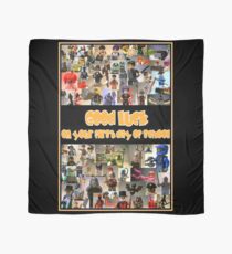 Good Luck on your First Day of School Greeting Card a Montage of Custom Minifigs Scarf