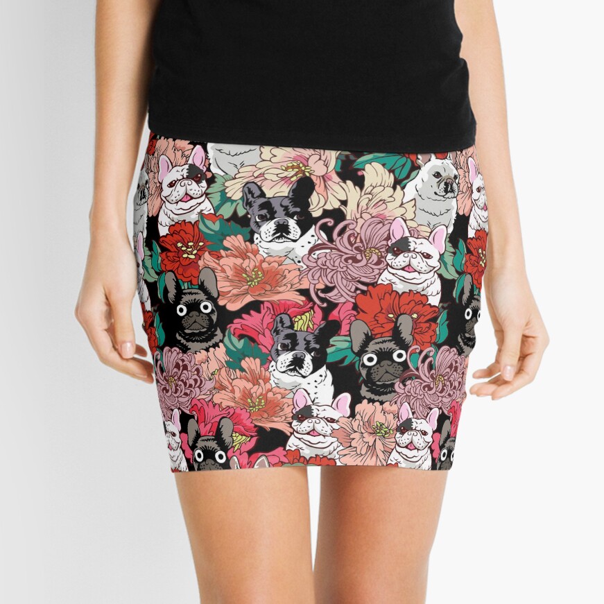 Because French Bulldog Mini Skirt