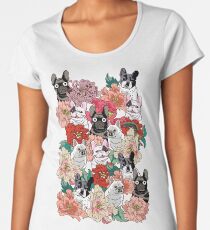 Camiseta premium de cuello ancho BullBloom francés